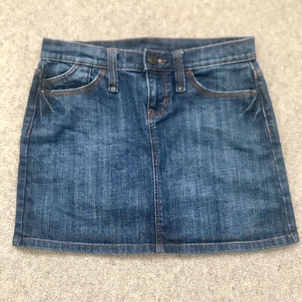 Vintage GAP Denim Mini Skirt Women’s XS 2 0 Blue Jean Skirt Vintage 2007